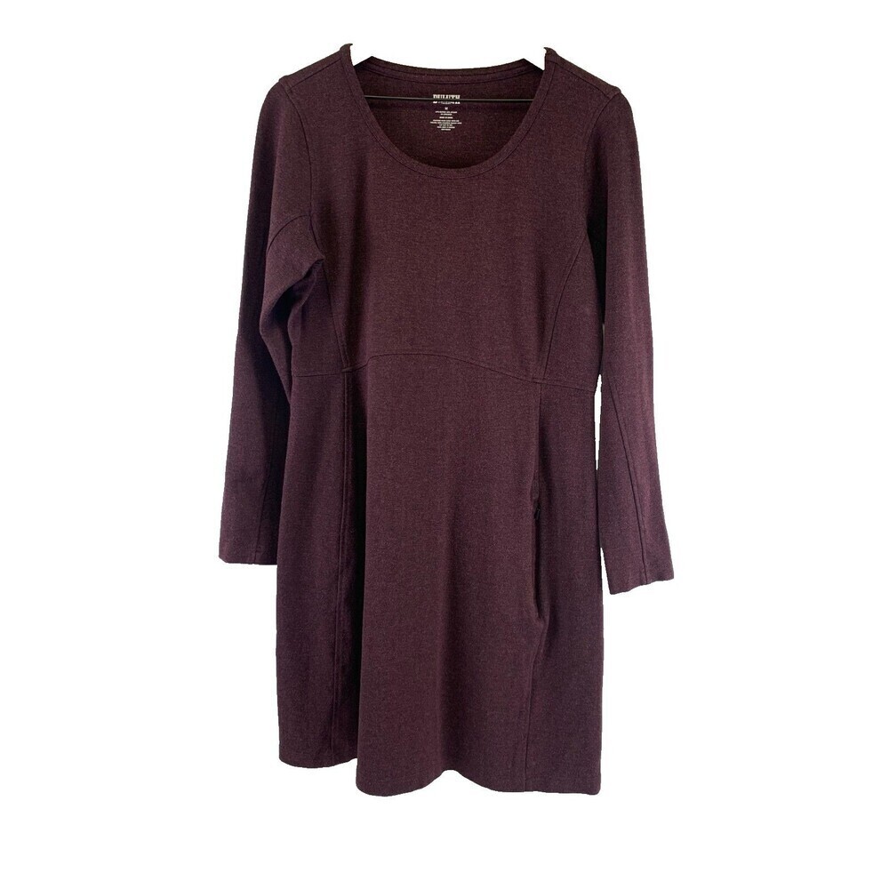 Duluth Trading Co Wearwithall Ponte Knit Dress Long Sleeve 94752 Womens Medium